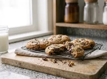 Cookie caseiro com chocolate